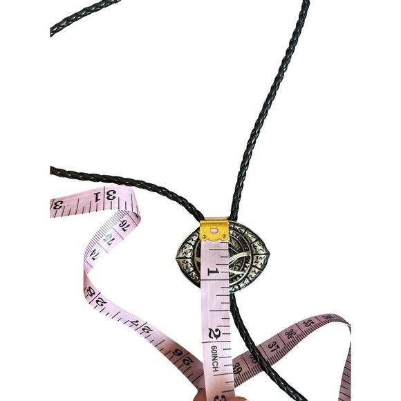 Gothic Western Eye Bolo Tie w/ Turquoise Stone – Cowboycore Cowboy Y2K - Picture 5 of 5